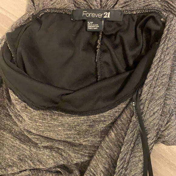 Backless Metallic Draped Front Dress - Picture 7 of 10